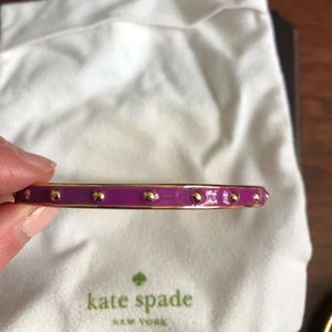 Kate Spade Gold and Purple Beacelet